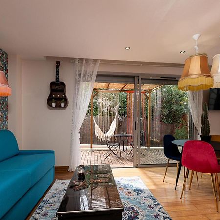 Studio Terrasse La Roulotte Du Tzigane Mandara Beach Antibes Juan-Les-Pins Extérieur photo